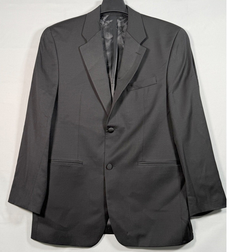 Lauren Ralph Lauren Men's Black 100% Wool Jacket Size 42‎ Blazer